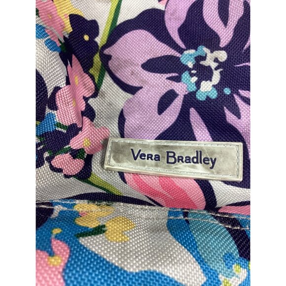 Vera Bradley Floral Backpack With Padded Straps & Zippered Compartments - Picture 7 of 12